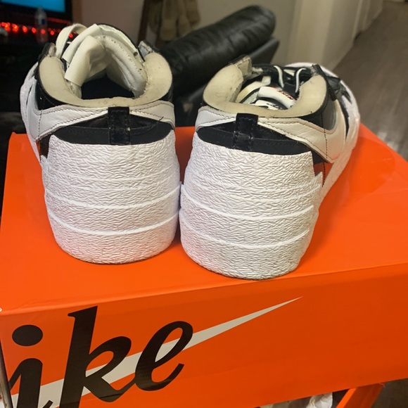 Patent Black Nike Blazer Low / Sacai SIZE 14 - Picture 5 of 10